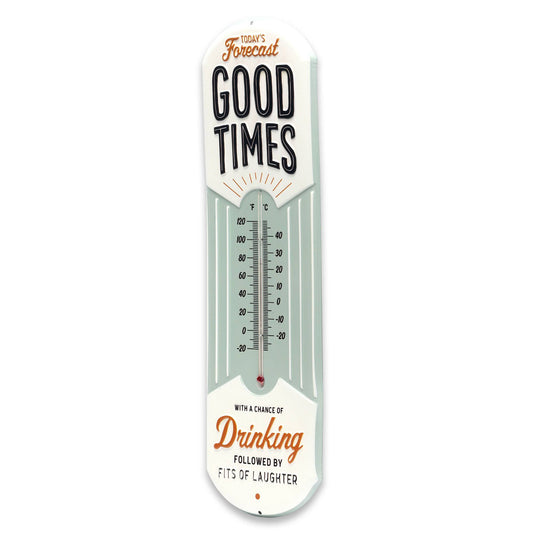 Today's Forecast Good Times Wall Thermometer (5.5" x 18") - Jones Peak