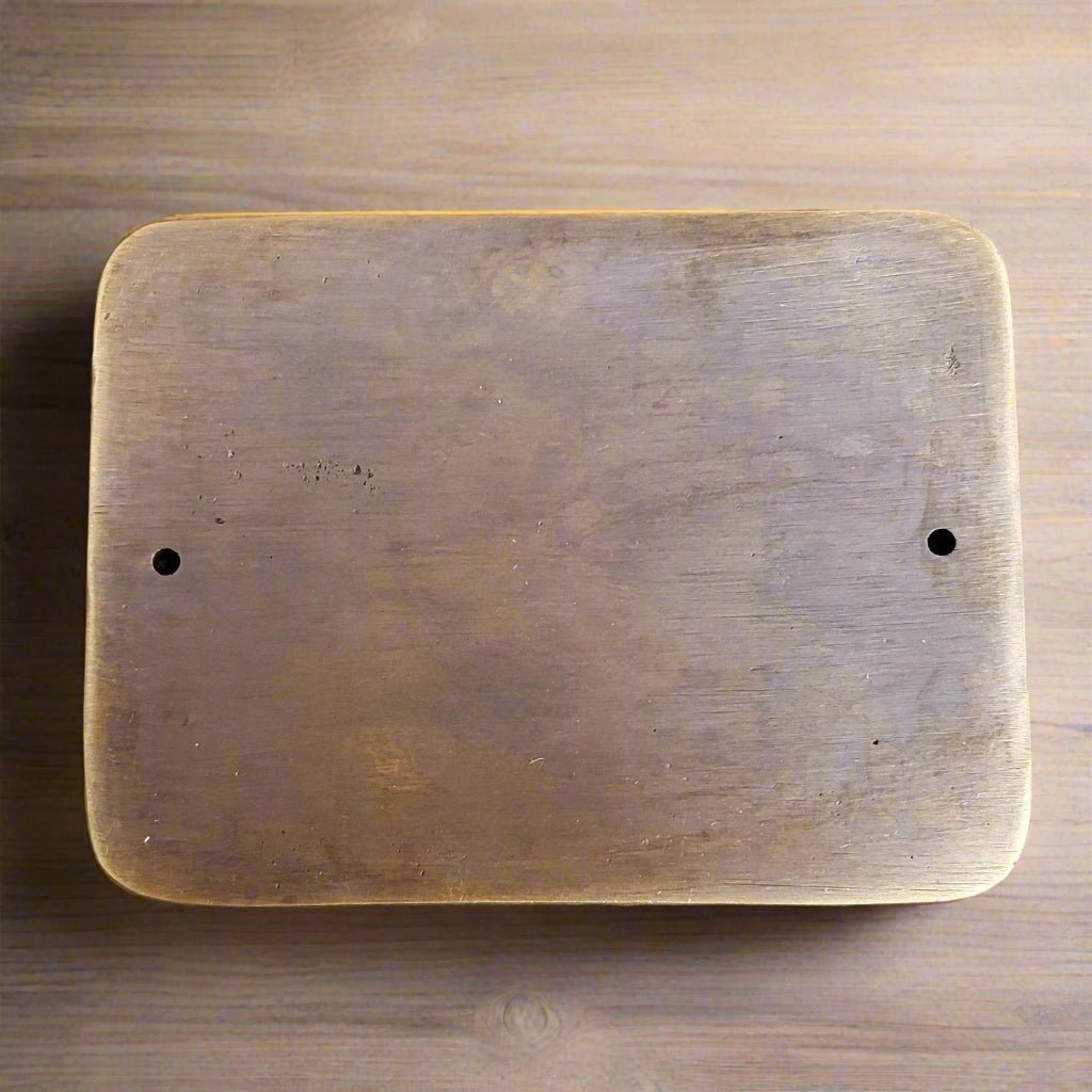 Tombstone Arizona Terr. Sold Brass Plaque With Antique Finish (4.25" x 3") - Jones Peak