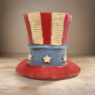 USA Hat Cast Iron Coin Bank - Jones Peak