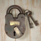 Alcatraz San Francisco Cast Iron Lock with Brass Tag & Keys - Jones Peak