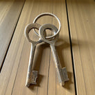 Lone Star Texas Gate Lock With Working Keys & Antique Finish (2.5" x 1.5") - Jones Peak