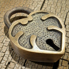 Heart Lock Solid Brass With Antique Finish And Heart Keys (2" x 1.25") - Jones Peak