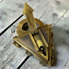 Medieval Dungeon Lock Solid Brass Triangle Padlock With Antique Finish (4.25" x 3.25") - Jones Peak