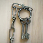 Southern Pacific Railroad Cast Iron Lock With Chain & Brass Tag (5" x 3.5") - Jones Peak