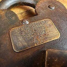 Winchester Firearms Factory Cast Iron Lock & Keys With Antique Finish (3" x 5") - Jones Peak