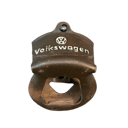 Volkswagen Wall Mounted Bottle Opener With Painted Antique Finish (3.25" x 2.5") - Jones Peak