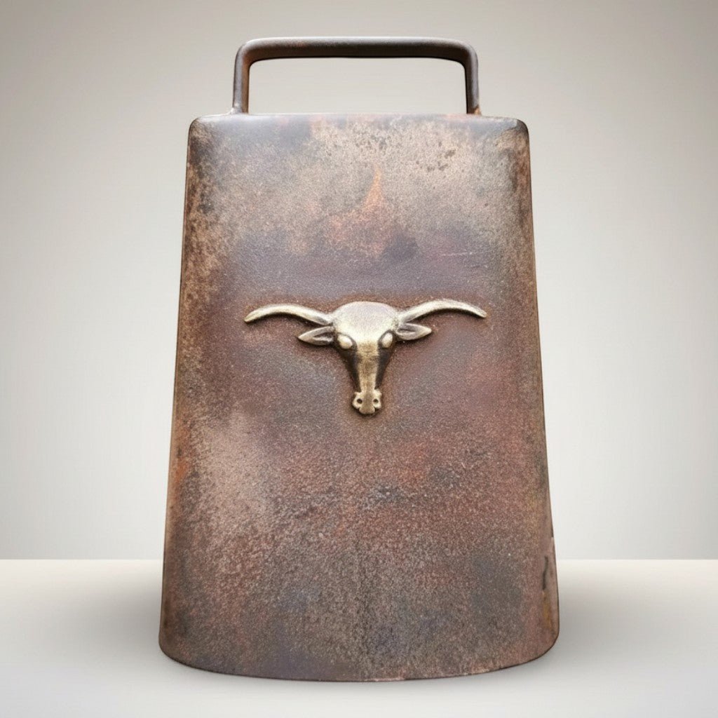 Western Cow Bell With Steer Head - Jones Peak