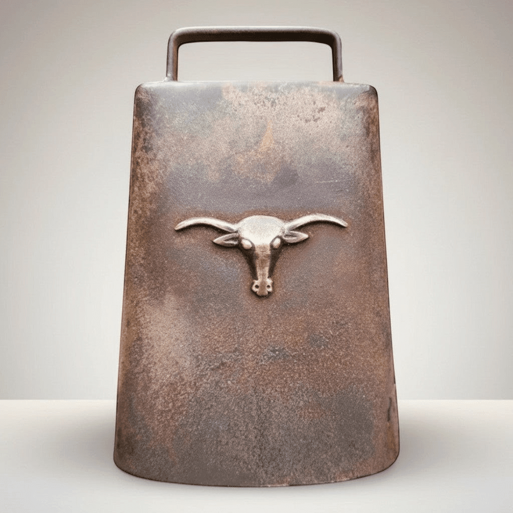 Western Cow Bell With Steer Head - Jones Peak