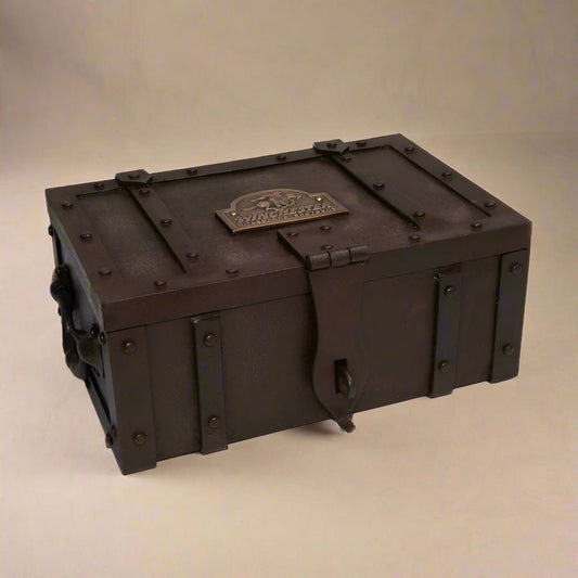 Winchester Cast Iron Strong Box With Antique Finish & Brass Tag (10" x 8" x 7") - Jones Peak