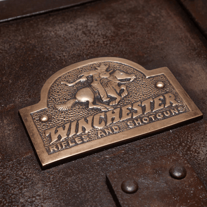 Winchester Cast Iron Strong Box With Antique Finish & Brass Tag (10" x 8" x 7") - Jones Peak