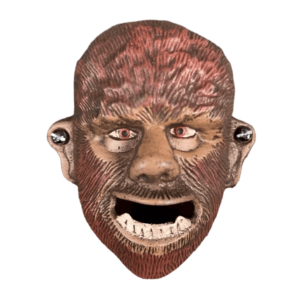 Wolfman Cast Iron Wall Mounted Bottle Opener With Painted Antique Finish (4" x 3" x 1.5") - Jones Peak