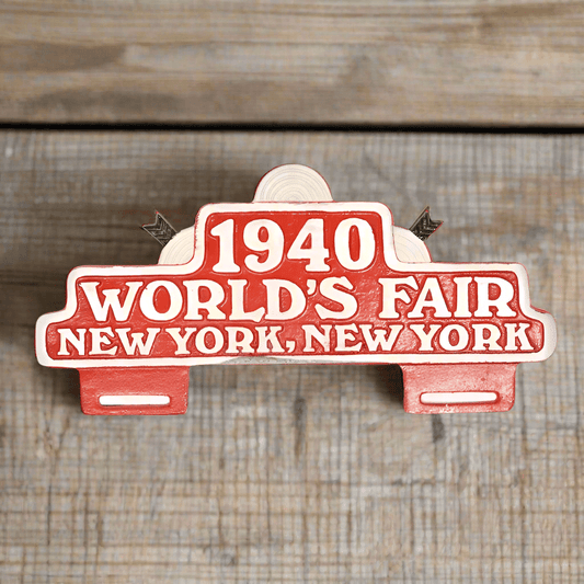 World's Fair New York 1940 License Plate FOB Topper (11" x 9.75) - Jones Peak
